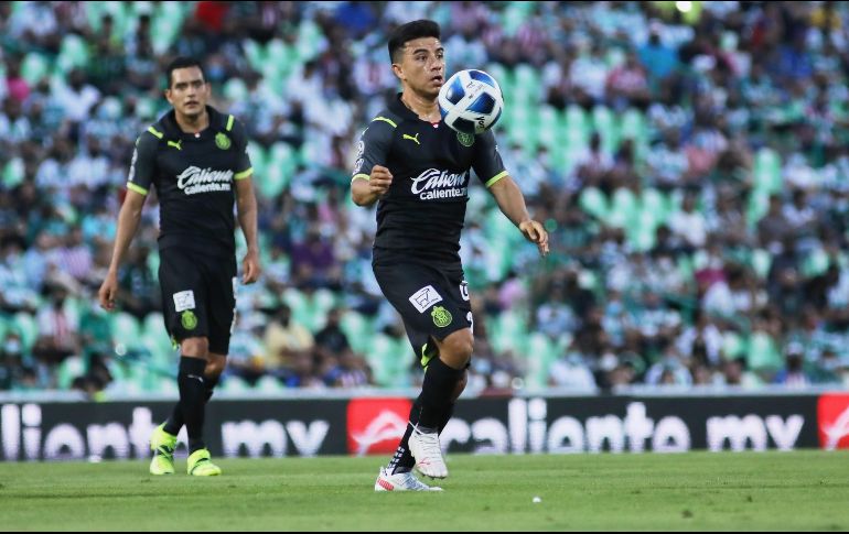 El pasado domingo, el “Nene” Beltrán ingresó de cambio al medio tiempo en el duelo entre Chivas y Santos Laguna. IMAGO7