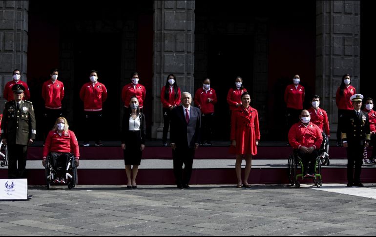AMLO destacó el trabajo hecho por los deportistas mexicanos, y en especial señaló que la delegación paralímpica 