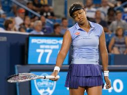 VARAPALO. Naomi Osaka deberá recuperarse pronto, sobre todo anímicamente, pues el US Open comienza el 30 de agosto. AP/D. CUMMINGS