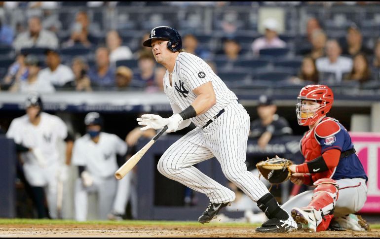 Luke Voit abrió el camino para que los Bombarderos del Bronx ganaran. AFP/J. McIsaac