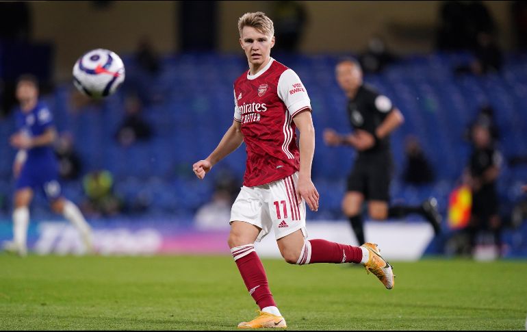 Odegaard anotó dos goles en 20 partidos con el conjunto del norte de Londres la campaña pasada. AP/A. DAVY