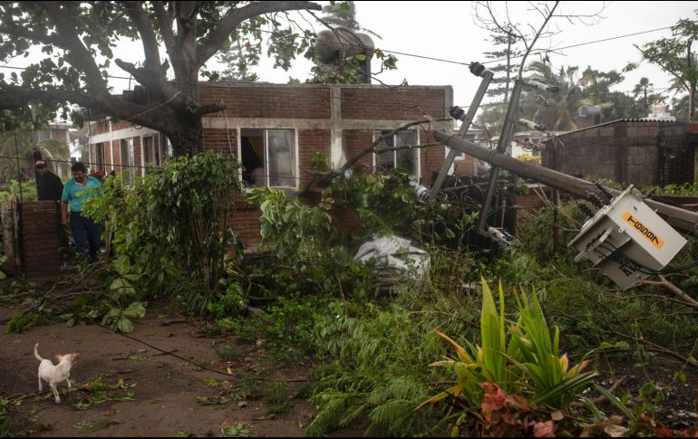 En toda la región norte hay cortes de energía eléctrica y la comunicación celular quedó interrumpida casi en su totalidad. AP / F. Márquez