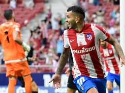 GOLEADOR. Ángel Correa ha marcado los 3 goles que ha hecho el Atlético de Madrid en dos jornadas. AFP/J. SORIANO