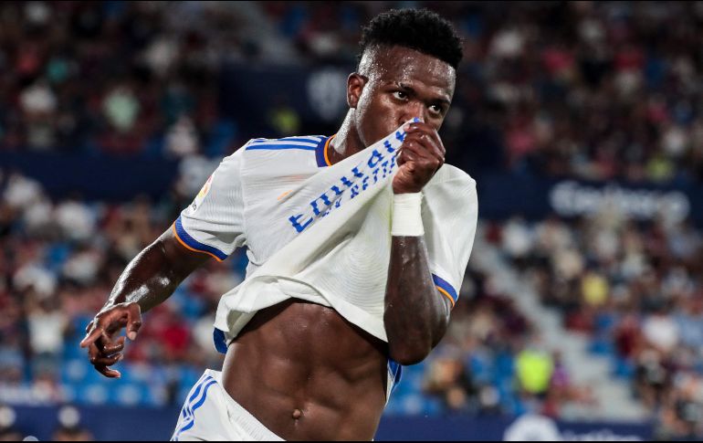 CON CLASE. Vinicius sorprendió gratamente con dos goles de muy buena calidad. AFP/J. FERNÁNDEZ