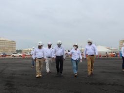 En sus redes sociales, Nahle posteó una imagen donde se aprecian los avances de la refinería. TWITTER/@rocionahle