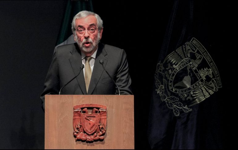 El rector Enrique Graue solicitó a la Junta de Gobierno de la UNAM la remoción del Iván Ruiz García. NTX/ARCHIVO