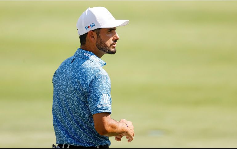 El tamaulipeco está a dos golpes de los líderes. AFP/T. Nwachukwu