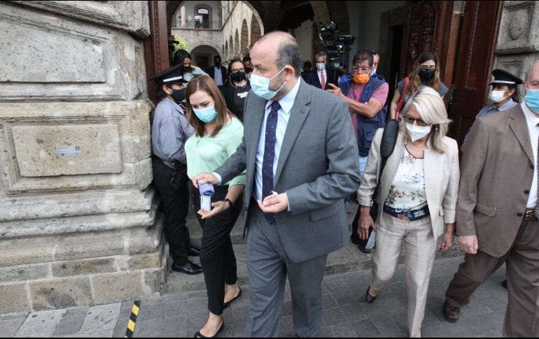 Villanueva Lomelí defendió en el encuentro que el recorte al presupuesto del Centro Cultural Universitario (CCU) es ilegal. EL INFORMADOR/A. Camacho
