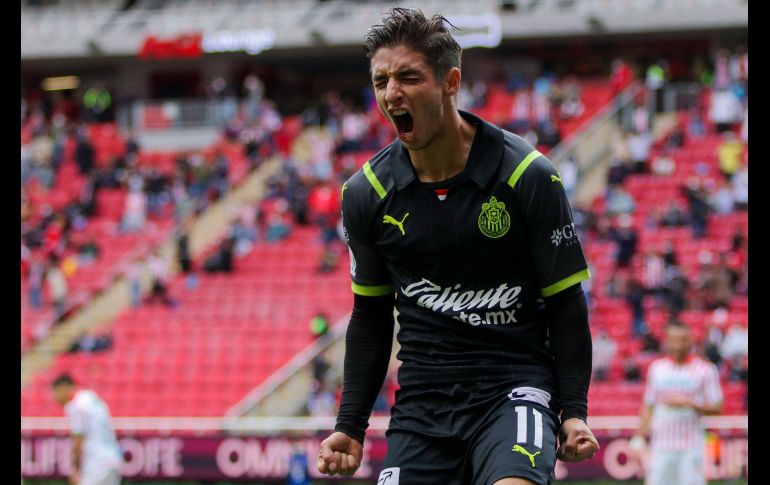 EL PRIMERO. Isaac Brizuela había adelantado a las Chivas sobre el final de la primera mitad. IMAGO7