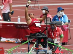 BRILLANTE. Gloria Zarza realizó su mejor marca, 8.06 metros, y se colgó la medalla de plata.  TWITTER/@COPAME