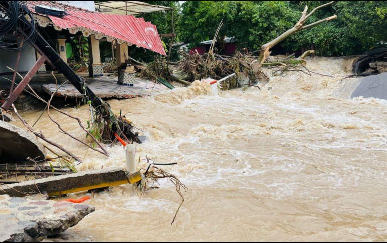 Las lluvias intensas del huracán 