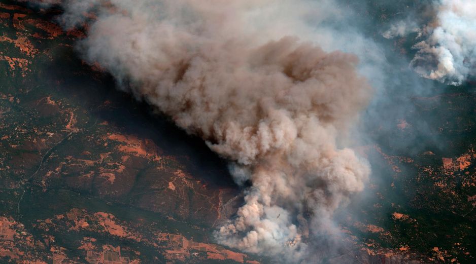 El aire se ha impregnado de una fuerte neblina en los puntos turísticos. AP/ Meteorología