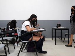 Los alumnos de la Secundaria 56 expresaron que se sienten felices de volver a la escuela. EL INFORMADOR/A. Camacho