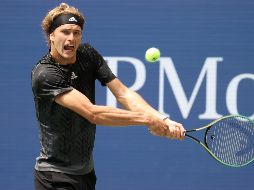 BUEN MOMENTO. Zverev, el subcampeón del año pasado, amplió su buena racha después de los Juegos Olímpicos, que incluyó la conquista del título en el Masters de Cincinnati. AFP/A. BELLO
