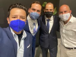 Jorge Romero (i) se presentó ante las autoridades para aclarar su situación legal. TWITTER/@jorgeromeroGTO