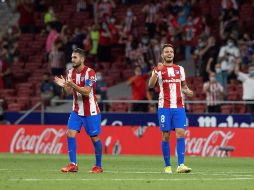 Después de nueve años en el primer equipo del Atlético, Saúl (DERECHA) se marcha cedido al Chelsea en busca de reencontrarse. EFE/R. Jiménez