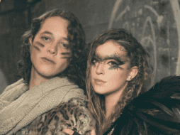 Talento. Chucho Rivas y Mía Rubín posan para el video de “Flecha”. Cortesía