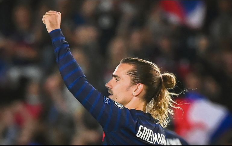 Sin complejos. Griezmann se mostró concentrado con Francia luego de regresar al Atlético de Madrid. AFP