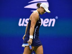 SORPESIVO. Ashleigh Barty partía como la favorita al título tras coronarse en Wimbledon y afianzarse comoa la número 1 del tenis femenino. AFP/E. JONES