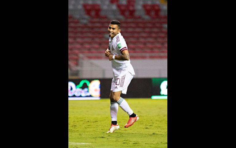 EN GRAN MOMENTO. Ante Jamaica Orbelín Pineda entró y marcó diferencia en el ritmo del juego. Ante Costa Rica también entró de cambio y anotó el gol del partido. IMAGO7