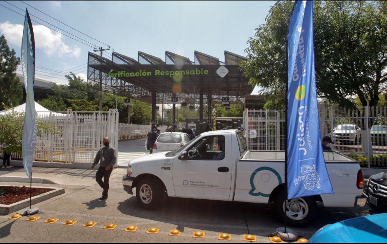 Actualmente, la verificación es obligatoria para los vehículos particulares con terminación de placa 7 y 8, así como las de 3, 4, 5 y 6 para autos de uso intensivo. EL INFORMADOR/ARCHIVO