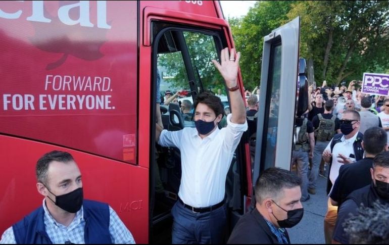 Justin Trudeau está en campaña para las elecciones del 20 de septiembre. REUTERS