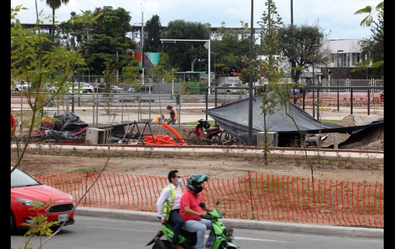Las obras ocasionan un intenso tráfico en la zona, así como generación de basura. EL INFORMADOR/A. Camacho