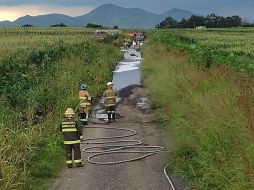 SIN RIESGO. Las autoridades informan que hasta el momento no existe riesgo para la población. ESPECIAL/BOMBEROS DE TLAJOMULCO