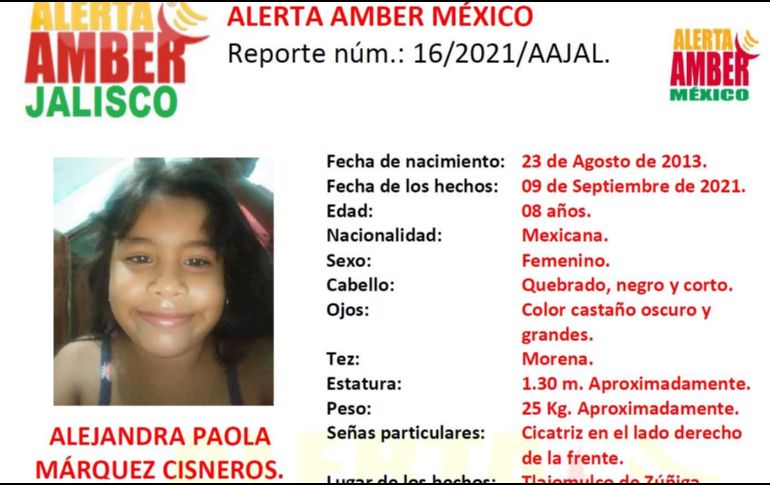 La menor salió a la tienda y perdió contacto con su familia. ESPECIAL