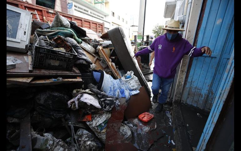 Al menos hay 31 mil personas afectadas por la inundaciones registradas esta semana en el céntrico estado de Hidalgo. EFE / J. Méndez