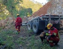 Personal federal y estatal mantienen los trabajos en la zona para poder habilitar el camino. ESPECIAL