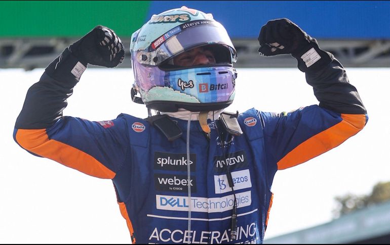 Esta es la primera victoria de Daniel Ricciardo desde que ganó en Mónaco en 2018. AFP / L. Baron