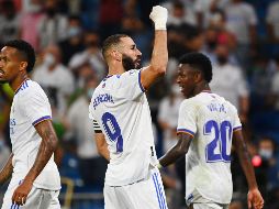 INTRATABLE. Karim Benzema brilló con un Hat-Trick. AFP/G. BOUYS