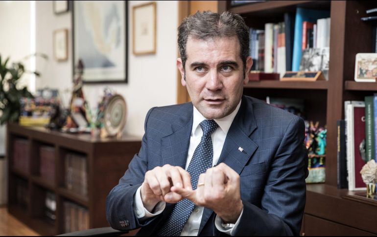 Lorenzo Córdova resaltó que en caso de que estos ejercicios no fueran promovidos y convocados legalmente, los recursos solicitados por el INE serían reintegrados inmediatamente a la Hacienda Pública. SUN/ARCHIVO