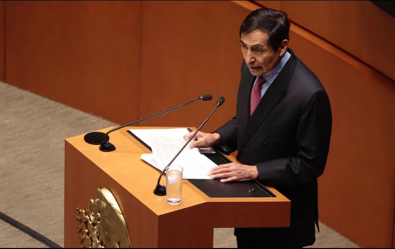 El secretario de Hacienda compareció ante la Cámara de Senadores. SUN/B. Fregoso