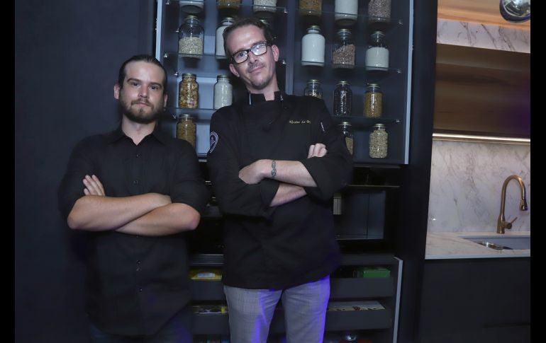 Juan Manuel Rodríguez y Nicolas Lebriere. GENTE BIEN JALISCO/ CLAUDIO JIMENO