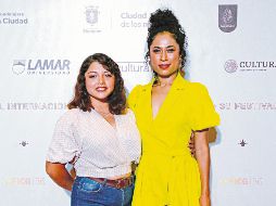 Talento. Las actrices Marya Membreño y Mayra Batalla durante su visita a Guadalajara. El Informador/ A. Camacho