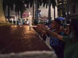 Desde el parque Benito Juárez, lugar donde se tenía el ayuno por la libertad, los migrantes se mantienen en incertidumbre porque no los dejan salir de esta ciudad fronteriza con Guatemala. XINHUA/D. SÁNCHEZ
