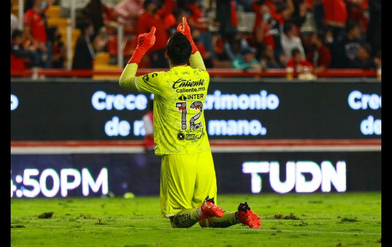 SIEMPRE CAMILO. El arquero rojinegro tapó dos jugadas de peligro en los minutos finales y cuelga otro cero a su portería en el torneo. IMAGO7