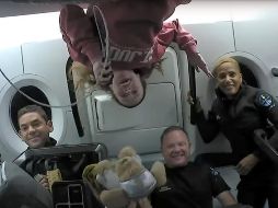 Orbitando a unos 28 mil km/h, los cuatro novatos dieron la vuelta al mundo más de 15 veces al día. EFE/Inspiration4