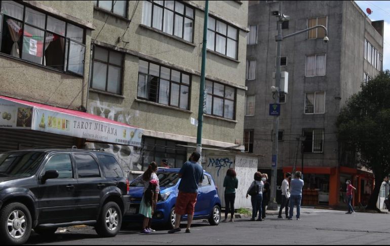 Hubo poca  participación de los vecinos de la colonia Viaducto en el simulacro de este 19 de septiembre del 2021. SUN / C. Mejía