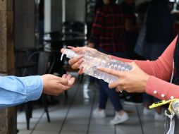 Este fin de semana se instalaron más de 50 filtros sanitarios este fin de semana en puntos de mayor afluencia. ESPECIAL / Ayuntamiento de Guadalajara