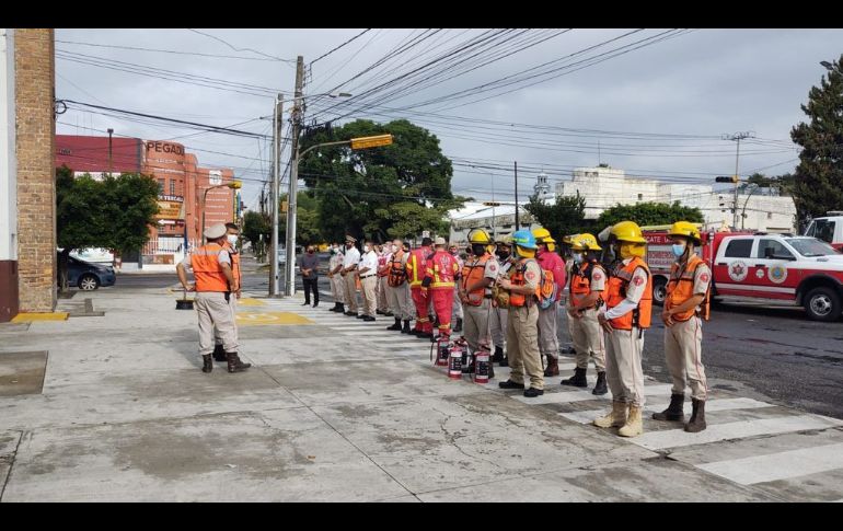 En el municipio de Guadalajara participaron en este Macrosimulacro 53 edificios públicos como el ayuntamiento, bases de bomberos, de la comisaría y mercados, y 78 privados, incluyendo locales y plazas comerciales, iglesias y hoteles, entre otros. CORTESÍA/AYUNTAMIENTO DE GUADALAJARA
