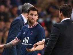 Su sustitución por Achraf Hakimi el domingo desencadenó cierta polémica, ya que Messi no suele ser reemplazado en el curso de los partidos. AFP / F. Fife