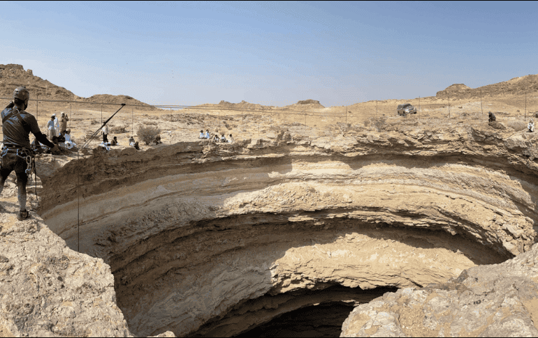 La mayoría de la gente de la zona evita pasar por el sitio por temor a que les traiga mala suerte. AFP/OMAN CAVE EXPLORATION TEAM
