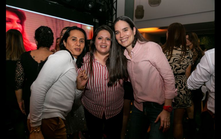 John Calderón, Gaby Flores y Palmira Martínez Gallardo