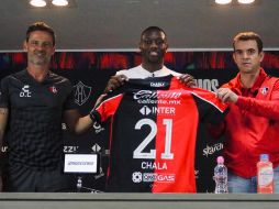 ANÍBAL CHALÁ. El defensa llega al Atlas con toda la ilusión de lograr cosas grandes, no sin antes agradecer la oportunidad que le brindó la directiva de poder llegar a la Perla Tapatía. ESPECIAL / Atlas FC