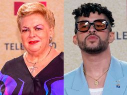 Paquita la del Barrio y Bad Bunny en los Billboard Latin Music 2021. ESPECIAL / EFE / AP