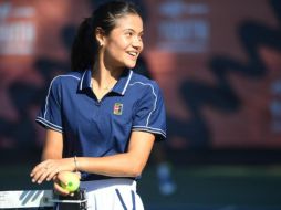 DE VUELTA. Tras un descanso que siguió a la coronación en el US Open, Raducanu ha vuelto a entrenar, y analiza cuándo volverá a la gira. AFP/J. SELWYN