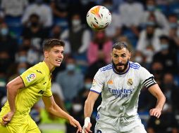 DURO. El Villarreal fue el primer equipo que supo desfigurar al equipo de Ancelotti en el Bernabéu. AFP/G. BOUYS